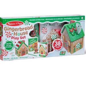 Melissa & Doug Wooden Gingerbread Playset House